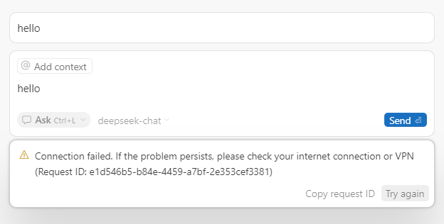 cursor 网络错误